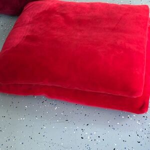 Plush Red Throw Blanket
